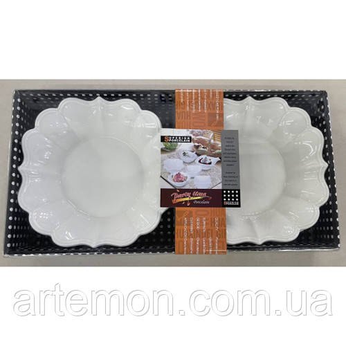 Салатник порцеляна 2шт/уп 32*17*5.5см Stenson R90543 [Склад зберігання: Одеса №3]