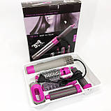 Стайлер гребінець для випрямлення волосся, Легкий професійний фен, Фен для волосся дбайливий FV-37, фото 5