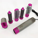 Стайлер гребінець для випрямлення волосся, Легкий професійний фен, Фен для волосся дбайливий FV-37, фото 7