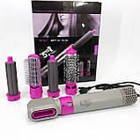 Стайлер гребінець для випрямлення волосся, Легкий професійний фен, Фен для волосся дбайливий FV-37, фото 9