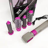 Стайлер гребінець для випрямлення волосся, Легкий професійний фен, Фен для волосся дбайливий FV-37, фото 3