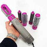 Стайлер гребінець для випрямлення волосся, Легкий професійний фен, Фен для волосся дбайливий FV-37, фото 6