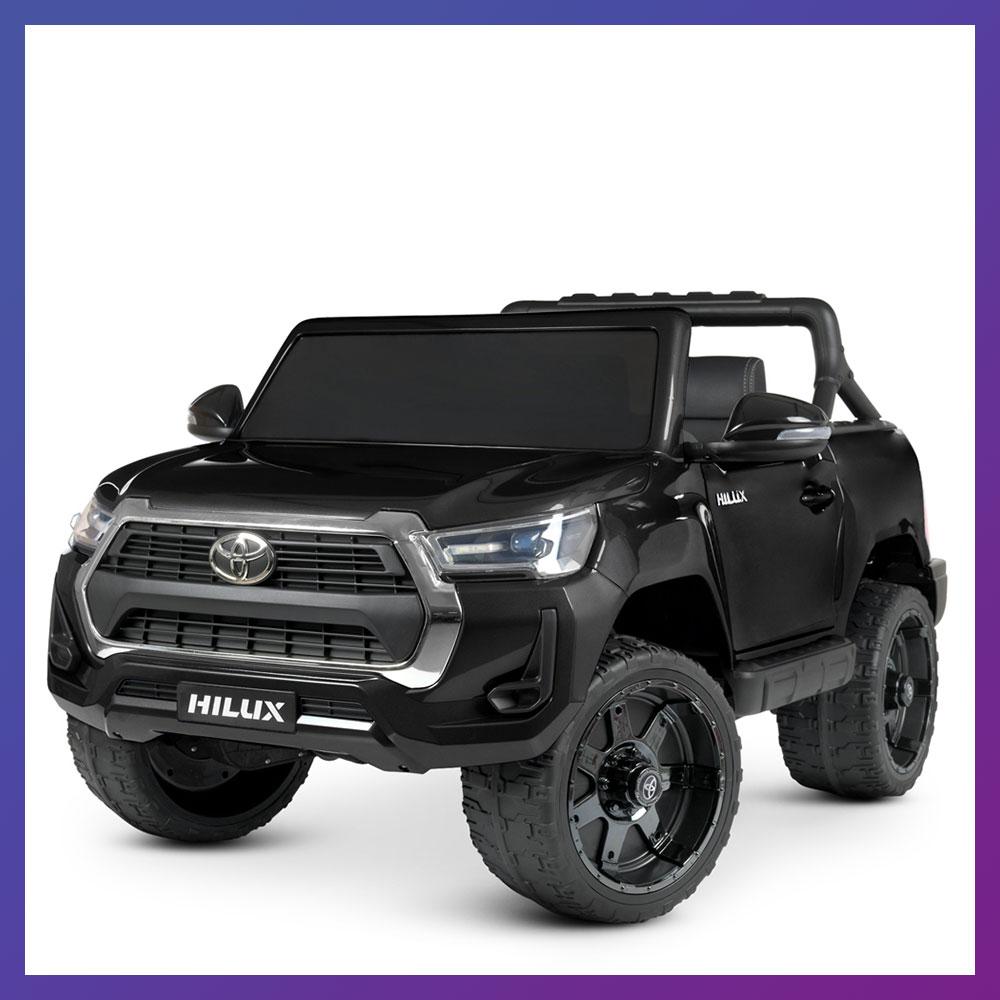 Дитячий електромобіль на акумуляторі Джип Toyota Hilux M 4919 на радіокеруванні дітей 3-8 років Чорний