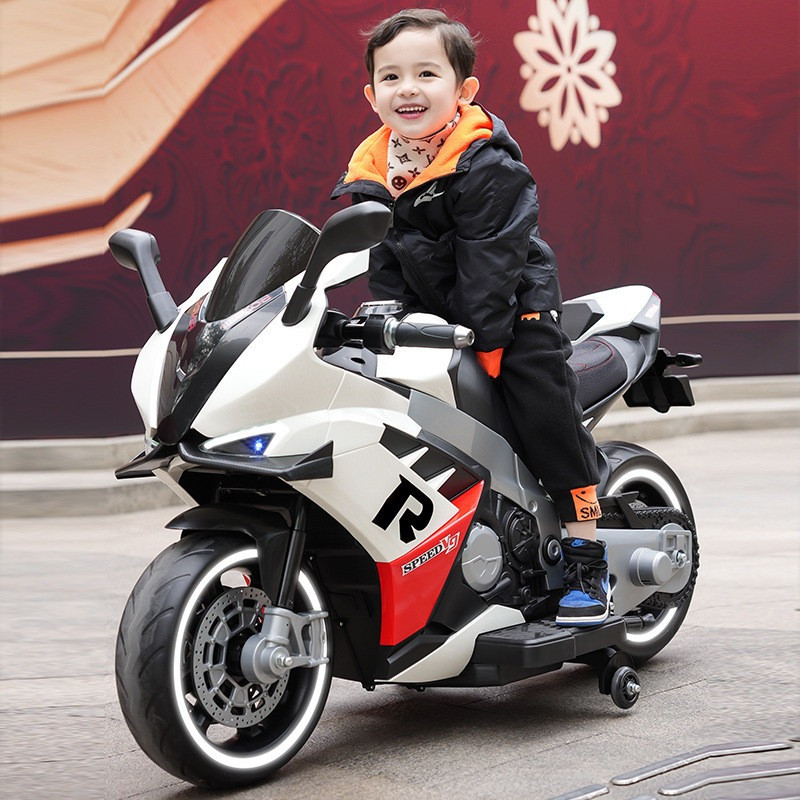 Дитячий електро мотоцикл двоколісний на акумуляторі Ducati M 6013 для дітей 3-8 років Білий