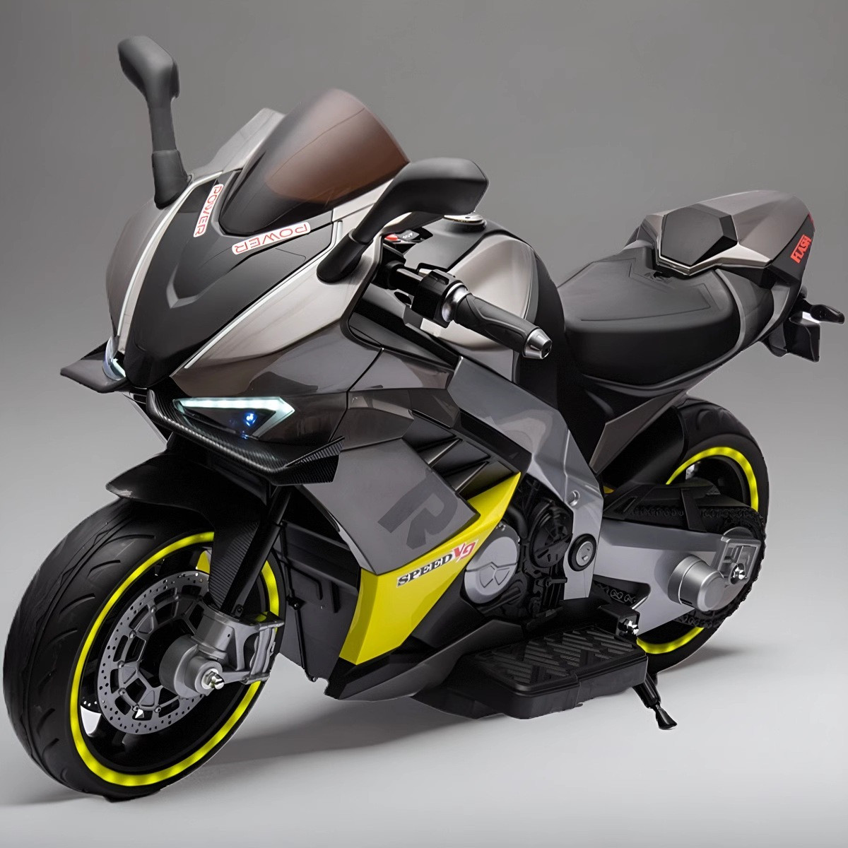 Дитячий електро мотоцикл двоколісний на акумуляторі Ducati M 6013 для дітей 3-8 років Сірий