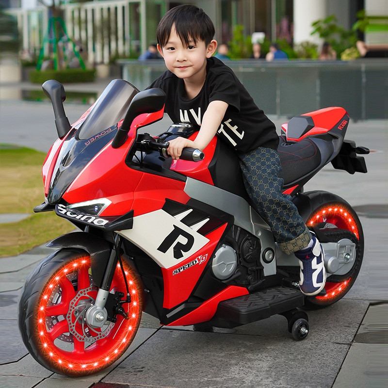 Дитячий електро мотоцикл двоколісний на акумуляторі Ducati M 6013 для дітей 3-8 років Червоний