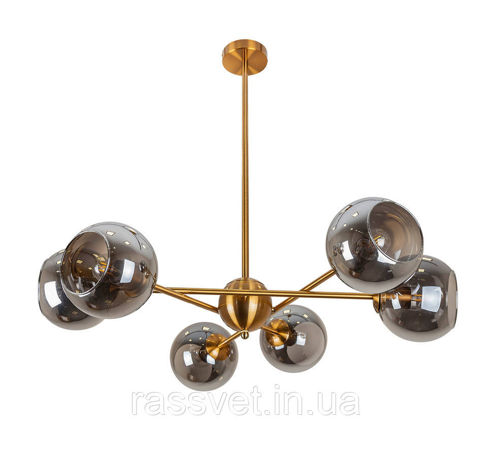 Люстра 761J2014-6 BRZ+BK