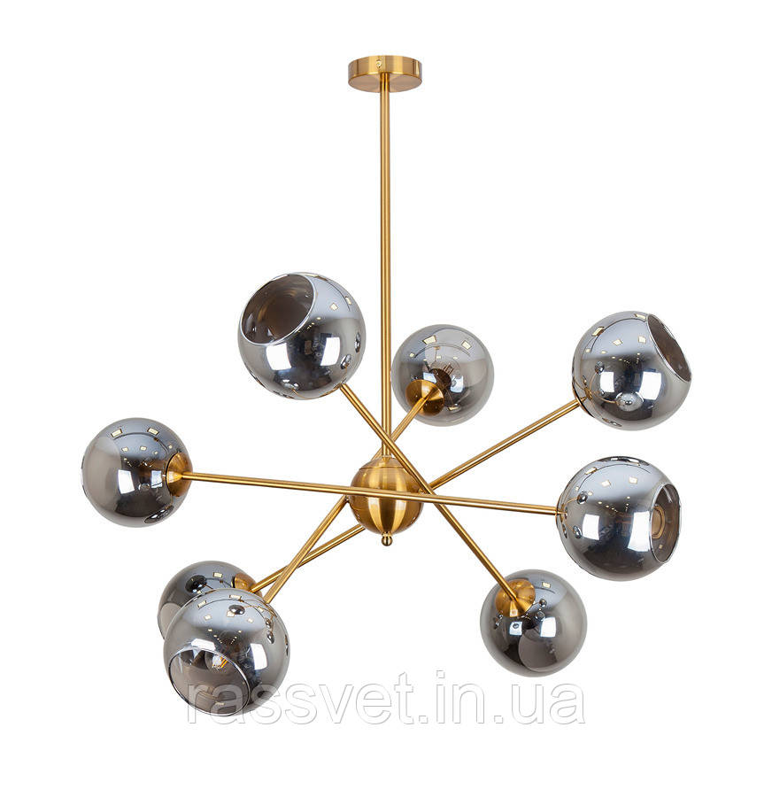 Люстра 761J2014-8 BRZ+BK