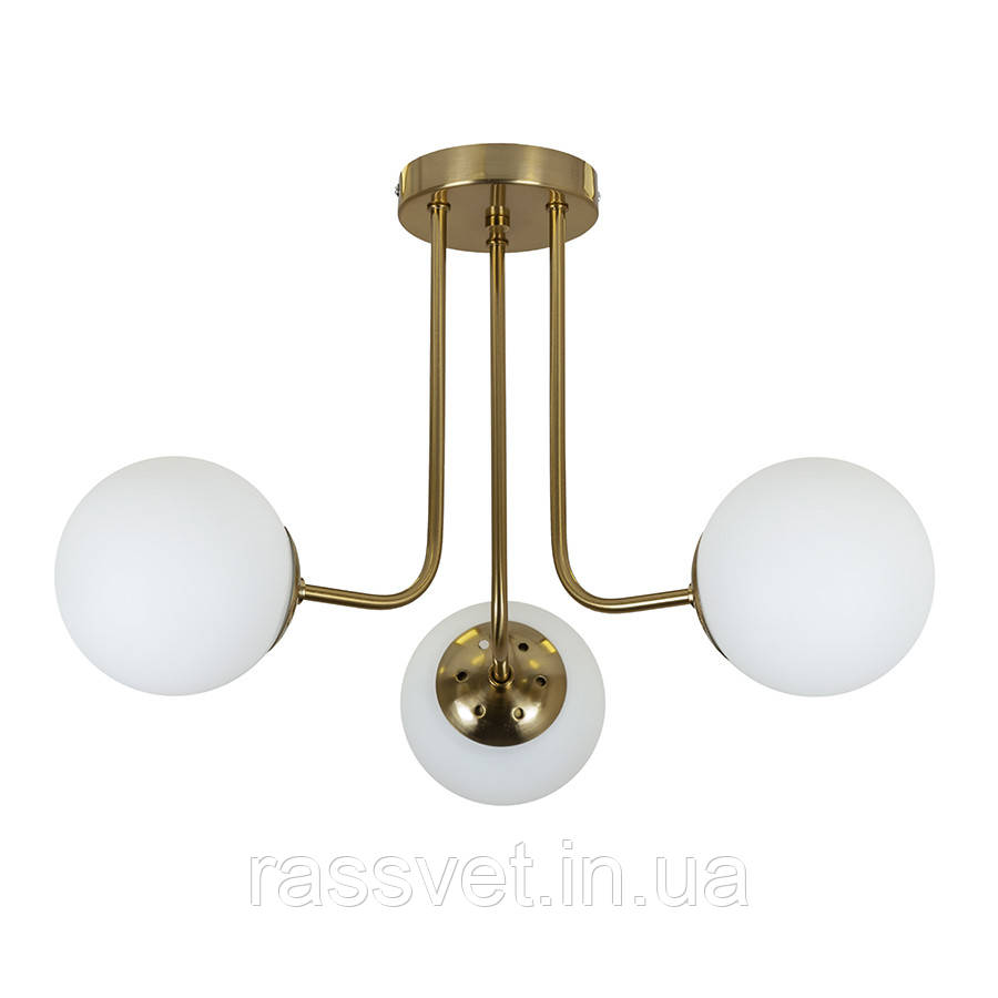 Люстра 7529908-3 BRZ+WH