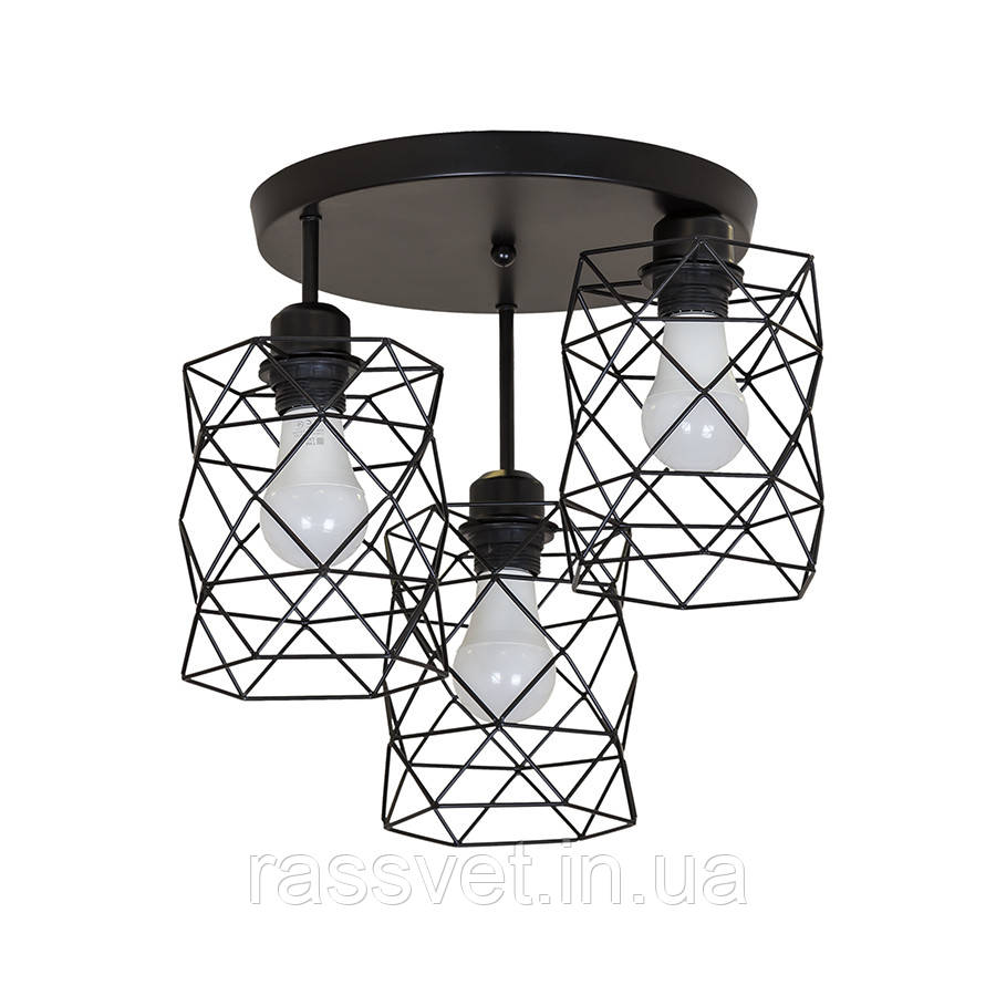Люстра 756HPR105F-3 BK+BK (300)