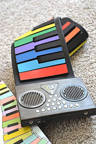 Дитячий синтезатор гнучкий 666-21 25 клавіш акумуляторний