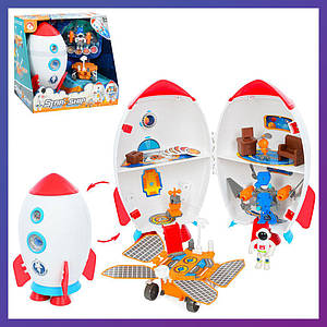 Дитяча іграшка ракета лунохід космонавт GB0501