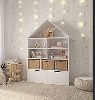 Дитячий стелаж Будиночок з ящиками