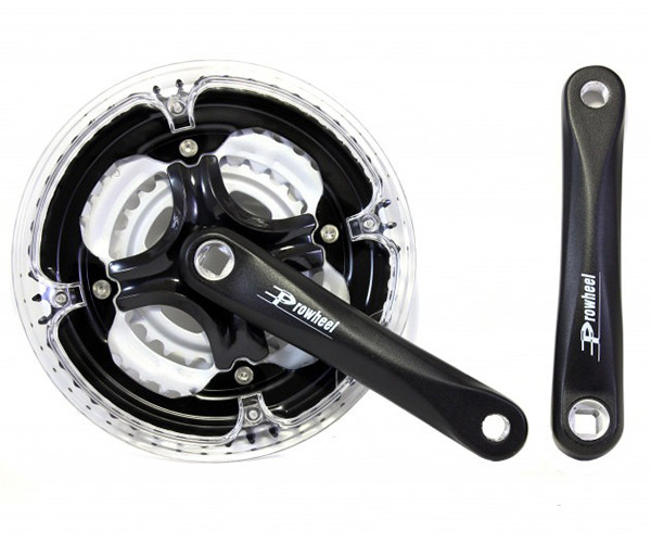 Шатуни велосипедні Prowheel MA-AC41 (48-38-28), L-170 mm.