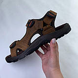 Сандалі чоловічі Ecco коричневі шкіряні, фото 5