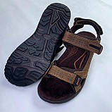 Сандалі чоловічі Ecco коричневі шкіряні, фото 2