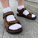 Сандалі чоловічі Ecco коричневі шкіряні, фото 8