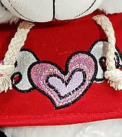 М’яка іграшка Панда у светрі Shantou 30 см — плюшева панда в червоному светрі, арт. 777-61, фото 4