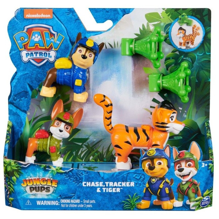 Ігровий набір Paw Patrol Jungle Pups Chase,Tracker Tiger Щенячий патруль з фігурками Чейз, Трекер і тигра, фото 1