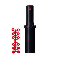 Роторний дощувач Hunter PGP-ADJ, радіус 6,4-15,8 м, висота висувної частини 10 см