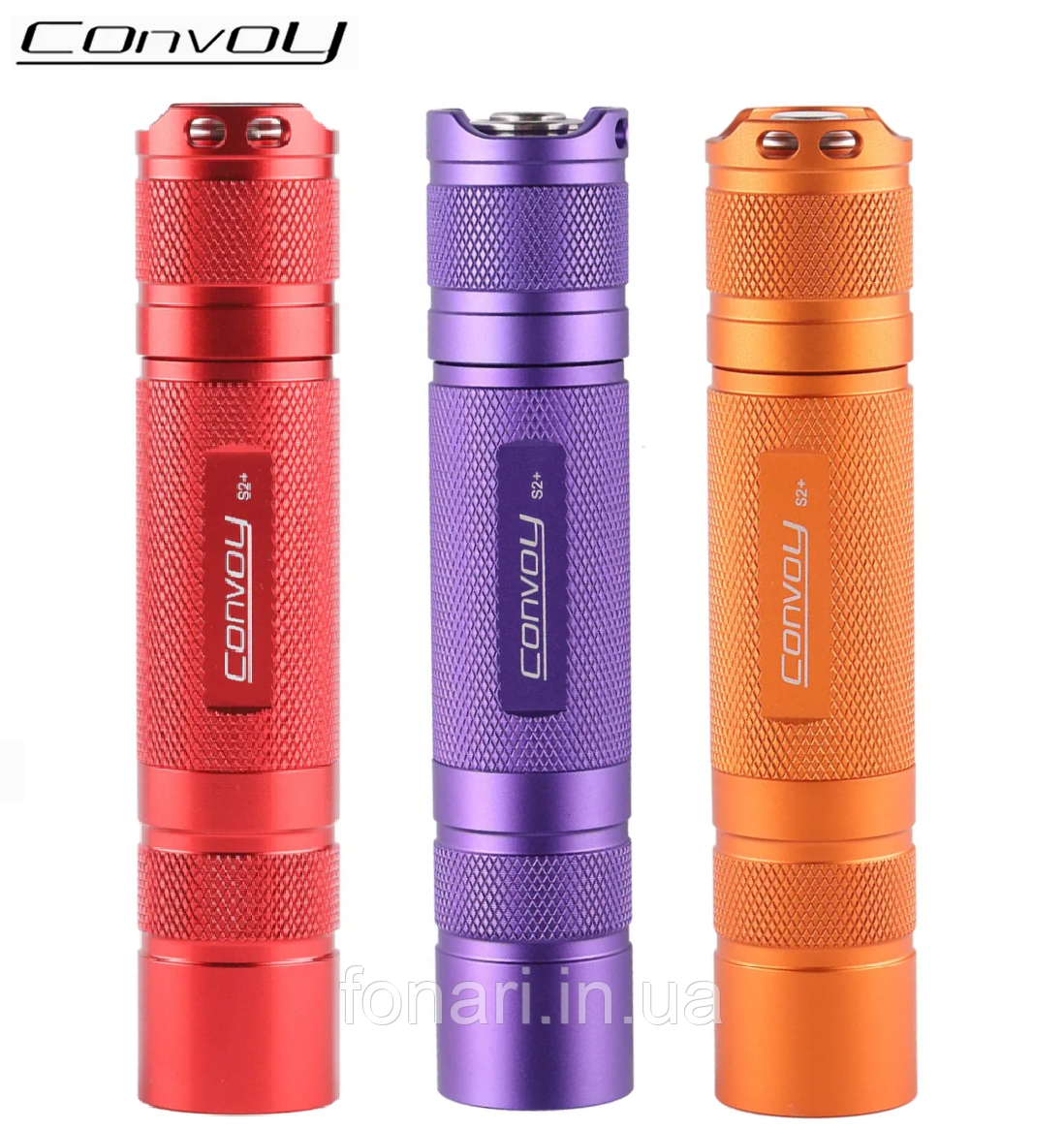 Ліхтар Convoy S2+ Luminus SST40, 1x18650 (biscotti) Кольоровий корпус