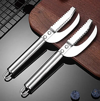 Багатофункціональний металевий ніж 2в1 для чищення риби, Ніж для видалення луски з риби