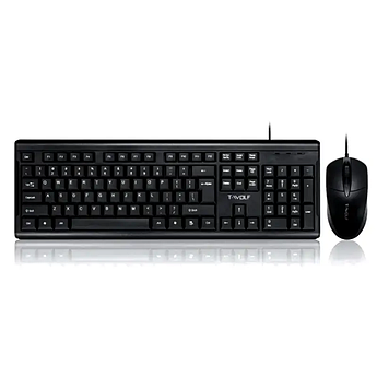 Набір дротовий TWolf клавіатура та миша для ПК TF500 Black