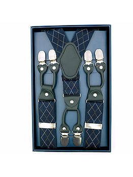 Підтяжки Weatro Сині з принтом pdt35-new-009