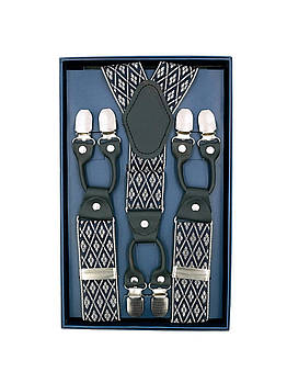 Підтяжки Weatro Сині з білим pdt35-new-010