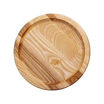 Кругла дошка для сервірування 25 см для подачі нарізок, ясен T2W250