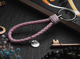 Ремінці для ключів з кільцем. Колір рожевий. 12 см