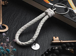 Ремінці для ключів з кільцем. Колір білий. 12 см