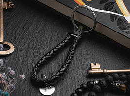 Ремінці для ключів з кільцем. Колір чорний. 14 см