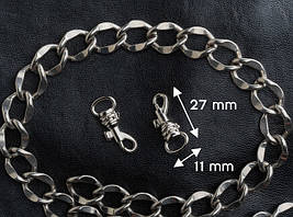 Карабін для стрічок. 27х11мм