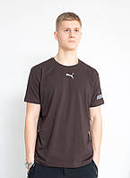 Чоловіча футболка Puma (по центру+рукав) коричневий