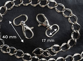 Карабін для ключів. 40х17мм. Під стрічку 17мм