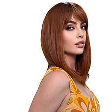 Перука руда з чубчиком Natural Fox, термоволокно, фото 3