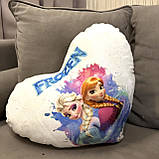 Подушка нічник Ельза та Анна з мультфільму Холодне серце Frozen, фото 4