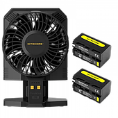 Вентилятор для фотостудії Nitecore CW30 + 2 акумулятори NP-F750 5200mAh комплект