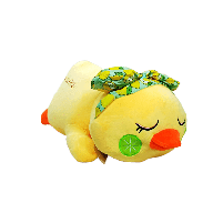 М'яка іграшка-подушка Solar «Каченя з бантиком» жовта (53 см) L1126, фото 6