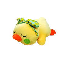 М'яка іграшка-подушка Solar «Каченя з бантиком» жовта (53 см) L1126, фото 5