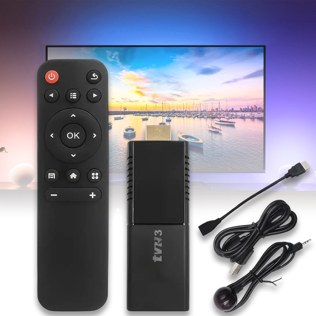 Приставка медіа-плеєр на Android 14 для TV з 2ГБ оперативної та 16ГБ вбудованої пам'яті TV Stick 4K, фото 1