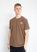 Чоловіча футболка з накаткою North Face т.беж