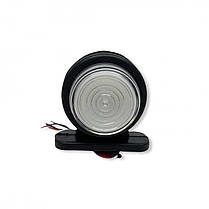 Ліхтар габаритний 7см 12-24V (LED) неон (червоно-білий), фото 3