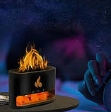 Лампа, зволожувач повітря, аромадифузор 3 в 1 Docsal Flame 9034, білий, фото 4