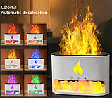 Лампа, зволожувач повітря, аромадифузор 3 в 1 Docsal Flame 9034, білий, фото 8