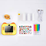 Фото-відеокамера дитяча HOCO DV204 з функцією миттєвого друку, рожева, фото 6