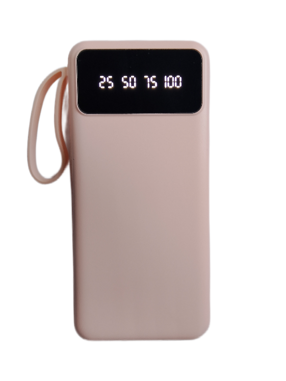 Power Bank 20000mAh 103 повербанк з екраном та ліхтариком (Pink)-LВR