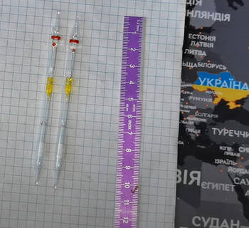 1 штука ампула (різновид ТИП №3)  для Військового приладу хімічної розвідки (Войсковой прибор химической разведки)