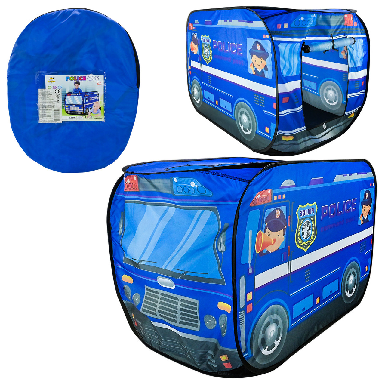 Намет дитячий ігровий "Поліцейська машина" J1096-1, розмір 110 см, фото 1